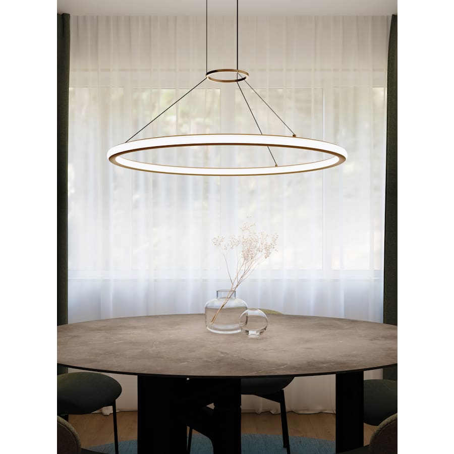 Sonneman Luna 38" Wide LED Ring Chandelier - 3500K
