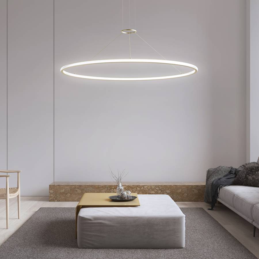 Sonneman Luna 62" Wide LED Ring Chandelier - 3500K