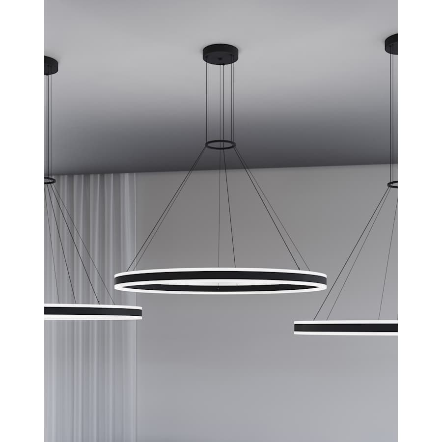 Sonneman Double Corona 24" Wide Integrated LED Ring Chandelier with Acrylic Shades