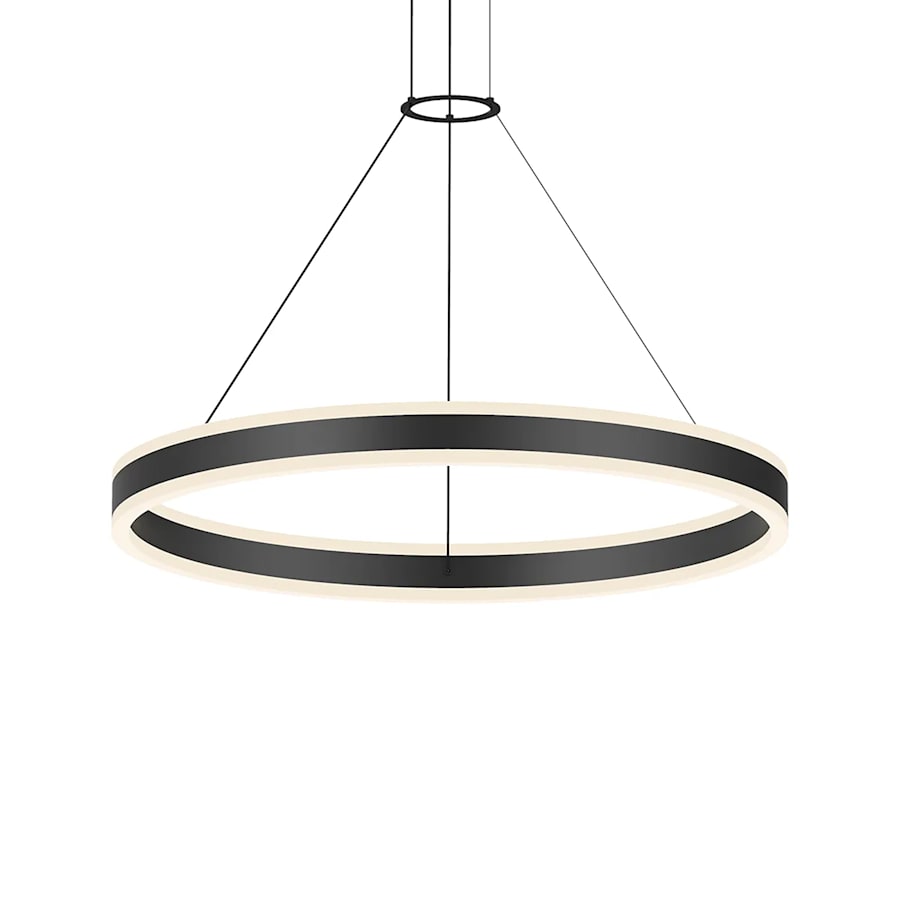 Sonneman Double Corona 32" Wide Integrated LED Ring Chandelier with Acrylic Shades