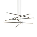 Sonneman Stix 40" Wide 6 Arm LED Chandelier