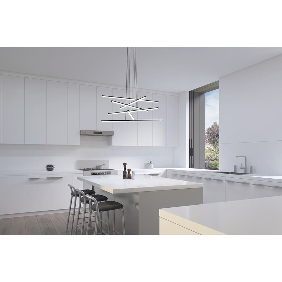 Sonneman Stix 40" Wide Chandelier