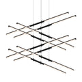 Sonneman Tik-Tak 47-1/2" Wide LED Four Tier Linear Chandelier with Optical Acrylic Shades