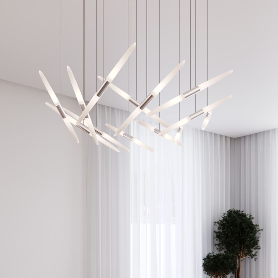 Sonneman Ballet 46" Wide 13 Light Chandelier