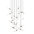 Sonneman Ballet 24 Light 49" Wide LED Abstract Multi Light Pendant with Flush Mounted Arms
