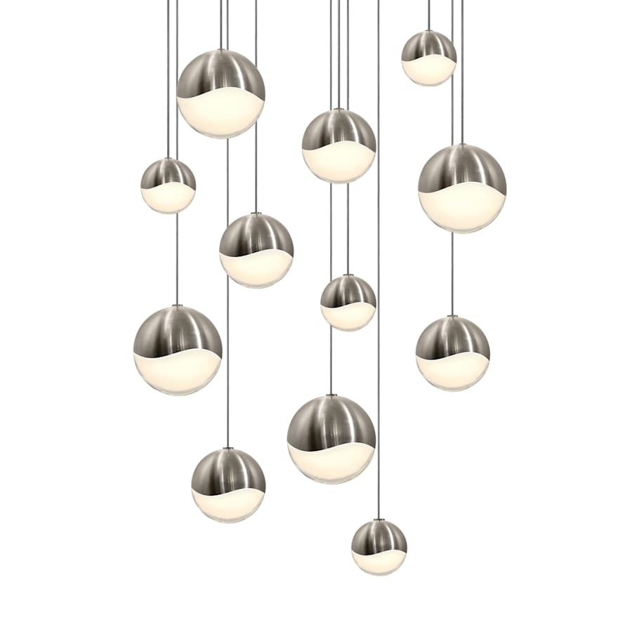 Sonneman Grapes 12 Light 17" Wide LED Suspension Multi Light Pendant