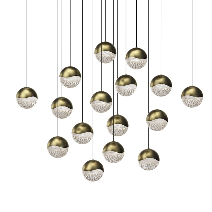 Sonneman Grapes 16 Light 24" Wide LED Suspension Multi Light Pendant
