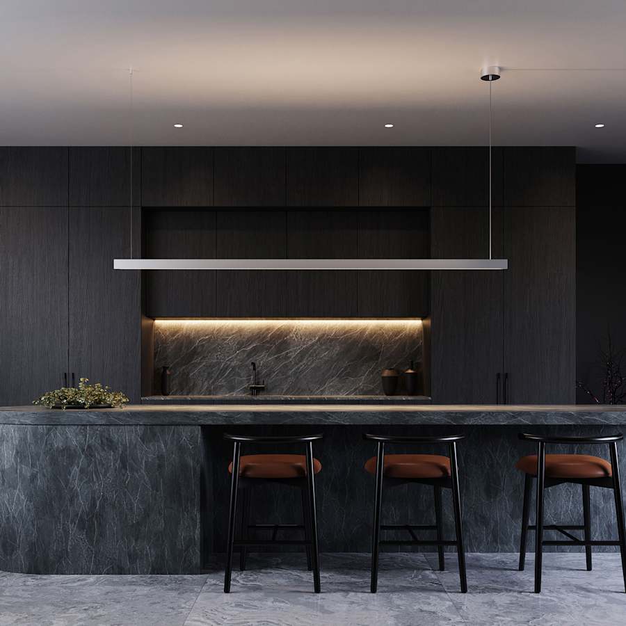 Sonneman Lithe 96" Wide Suspension Linear Pendant