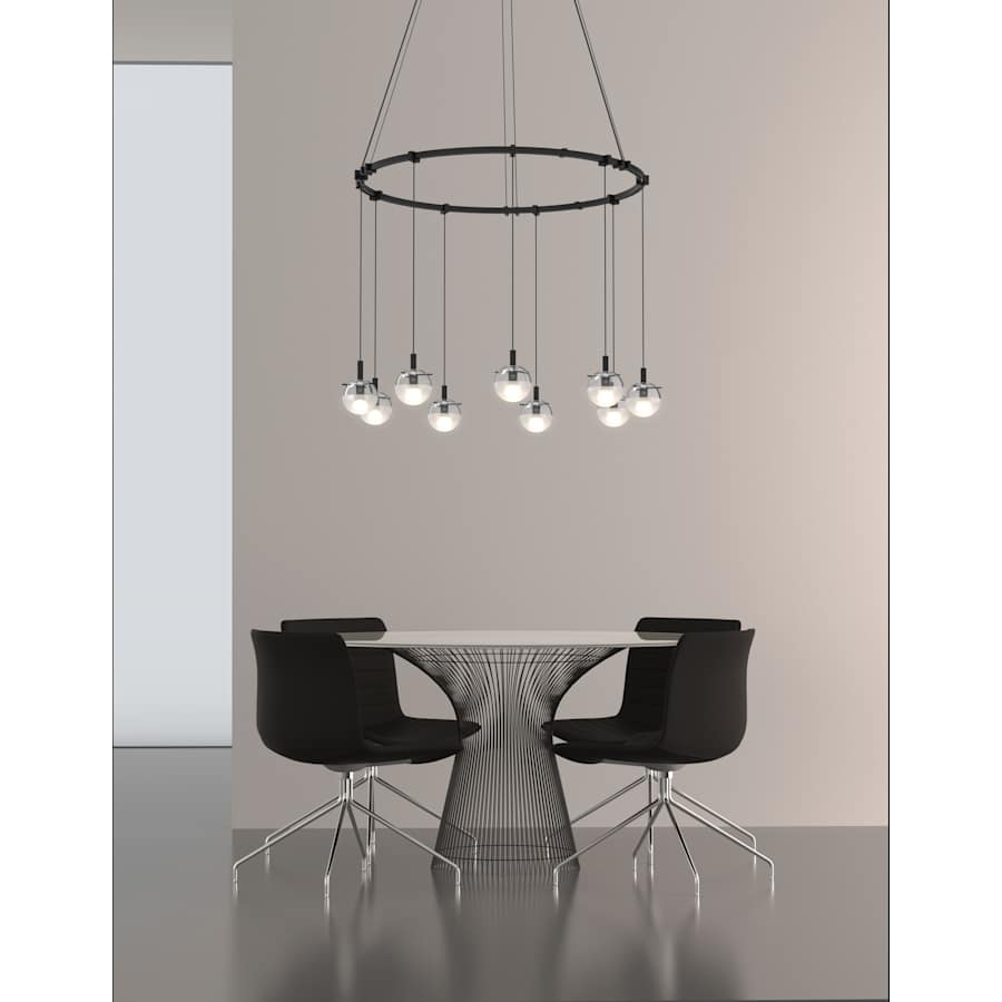 Sonneman Suspenders LED Single Ring Multi Light Pendant