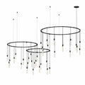 Sonneman Suspenders LED 3-Bar Offset Ring Multi Light Pendant