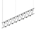 Sonneman Suspenders 17 Light 170" Wide LED Linear Chandelier