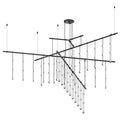 Sonneman Suspenders 83" Wide LED Abstract Chandelier