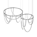Sonneman Suspenders 82" Wide LED Offset Ring Chandelier