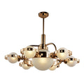 Studio M Olympus 7 Light 39-1/2" Wide Chandelier with Opal Glass Shades