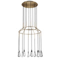 Studio M 10 Carat 10 Light 29-1/2" Wide Integrated LED Multi Light Pendant with Jewel Cut Crystals