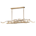 Studio M Lillet 61" Wide LED Crystal Abstract Chandelier with Beveled Crystal Shades