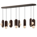 Studio M Stitched 8 Light 72" Wide LED Linear Chandelier by Mat Sanders