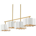 Studio M Curtain Call 12 Light 13" Wide LED Linear Pendant
