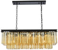 Sydney 12 Lt Matte Black Chandelier