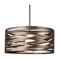 Hammerton Studio Tempest Single Light 24" Wide Drum Chandelier - Medium (E26) with Frosted Glass Shade