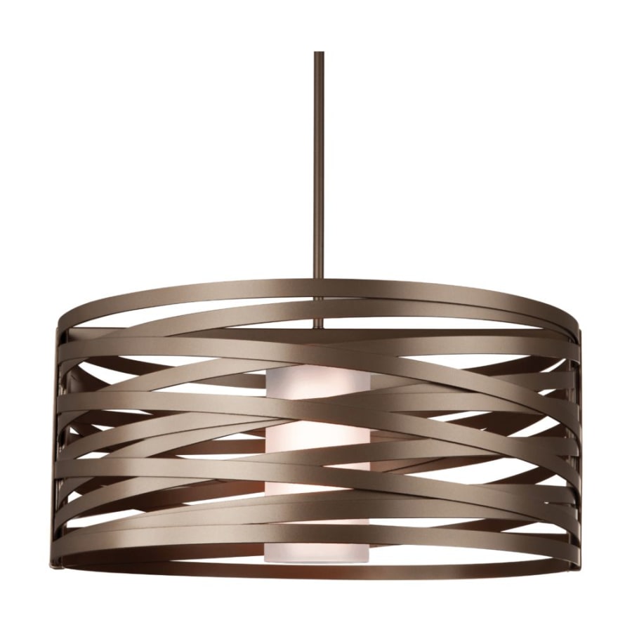 Hammerton Studio Tempest Single Light 24" Wide Drum Chandelier - Medium (E26) with Frosted Glass Shade