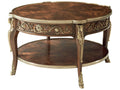 A Capital Cocktail Table Mahogany Morado Banded Brass