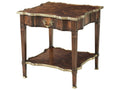Grand Manner Side Table in Ramsey Mahogany and Brass