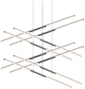 Tik.Tak Stack 47.5" Wide Polished Chrome 4.Tier LED Pendant