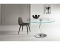 Bakkarat Alto Round Dining Table with Extra Clear Glass Top