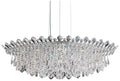 Trilliane Strands 15"H x 45"W 8-Lt Crystal Pendant in Pol Stainle