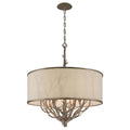 Troy Lighting Whitman 8 Light Pendant with Fabric Shade