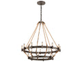 Troy Lighting 18-Light Pike Place Chandelier in Heritage Bronze
