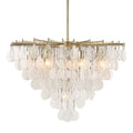 Uttermost Goccia 8 Light 38" Wide Waterfall Chandelier