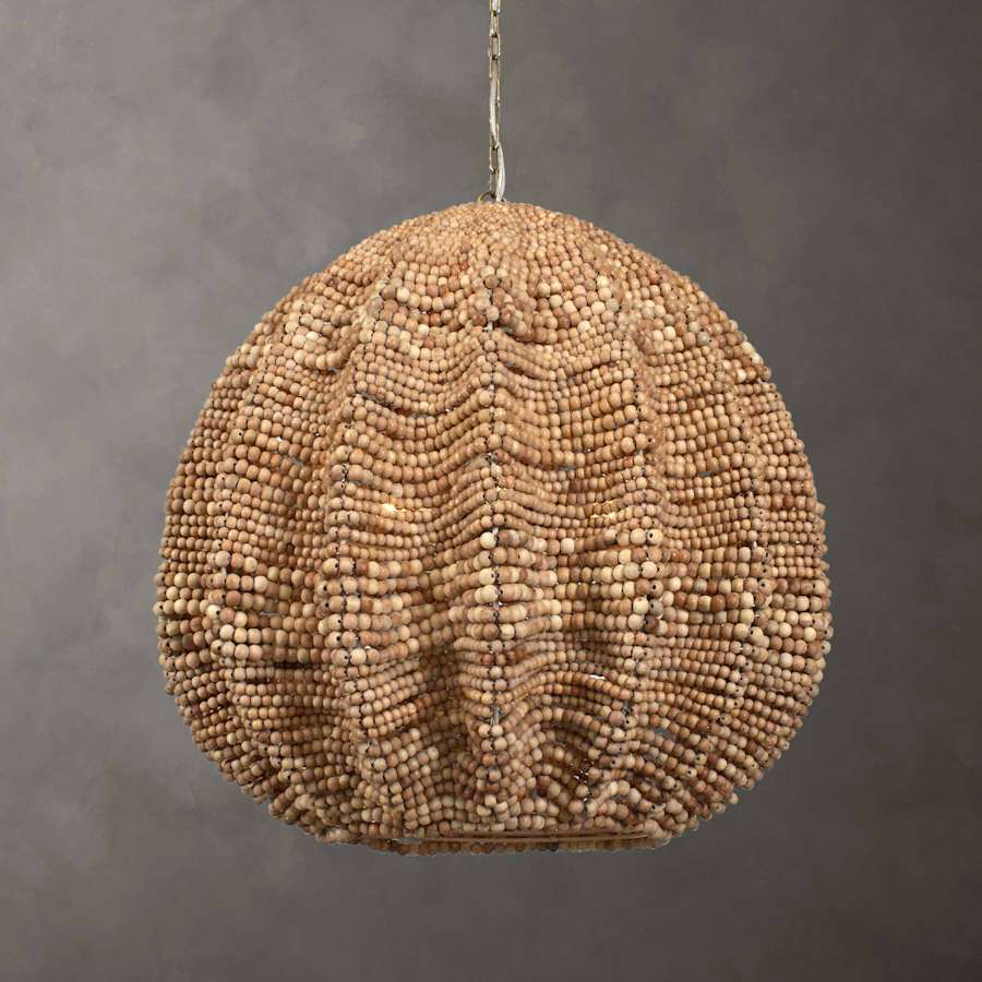 Uttermost Kauri 5 Light 30" Wide Wood Pendant