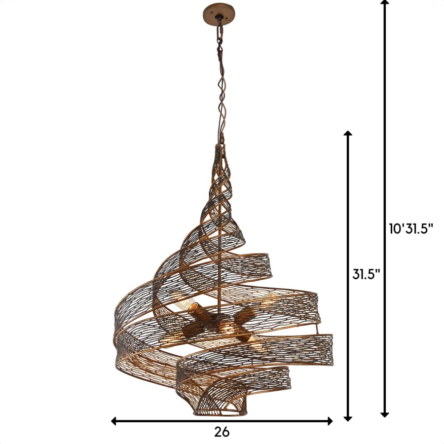 Varaluz Flow 6 Light 26" Wide Abstract Chandelier