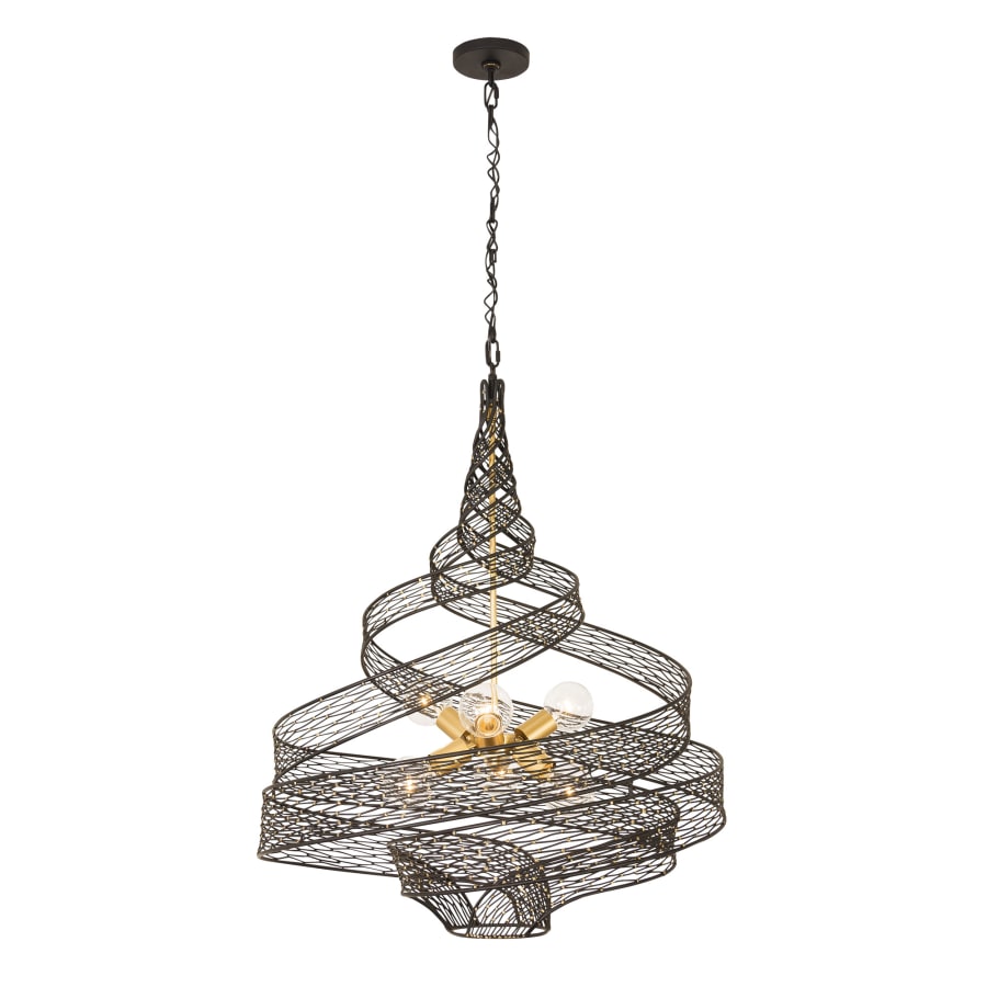 Varaluz Flow 6 Light 30" Wide Abstract Chandelier