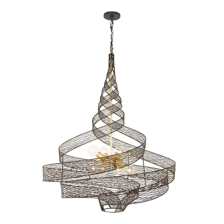 Varaluz Flow 8 Light 36" Wide Abstract Chandelier