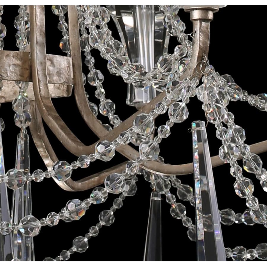 Varaluz Barcelona 9 Light 35" Wide Crystal Chandelier