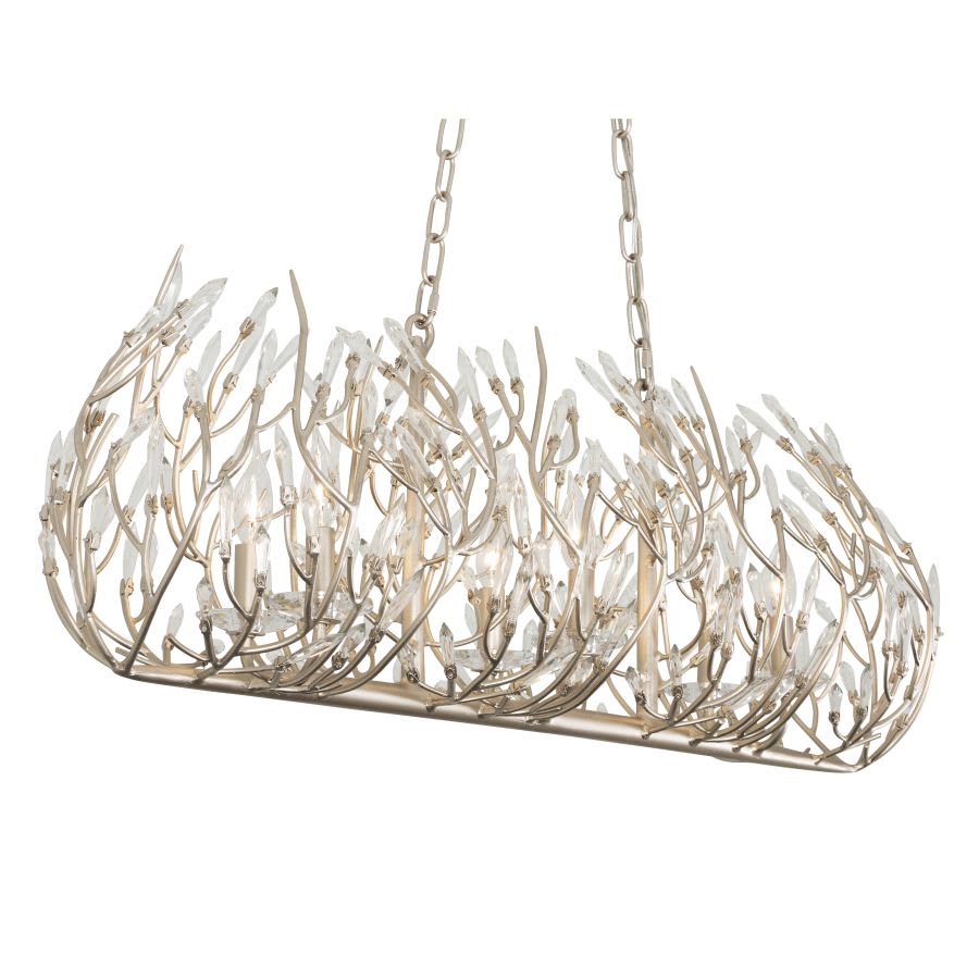 Varaluz Bask 6 Light 36" Wide Crystal Linear Pendant
