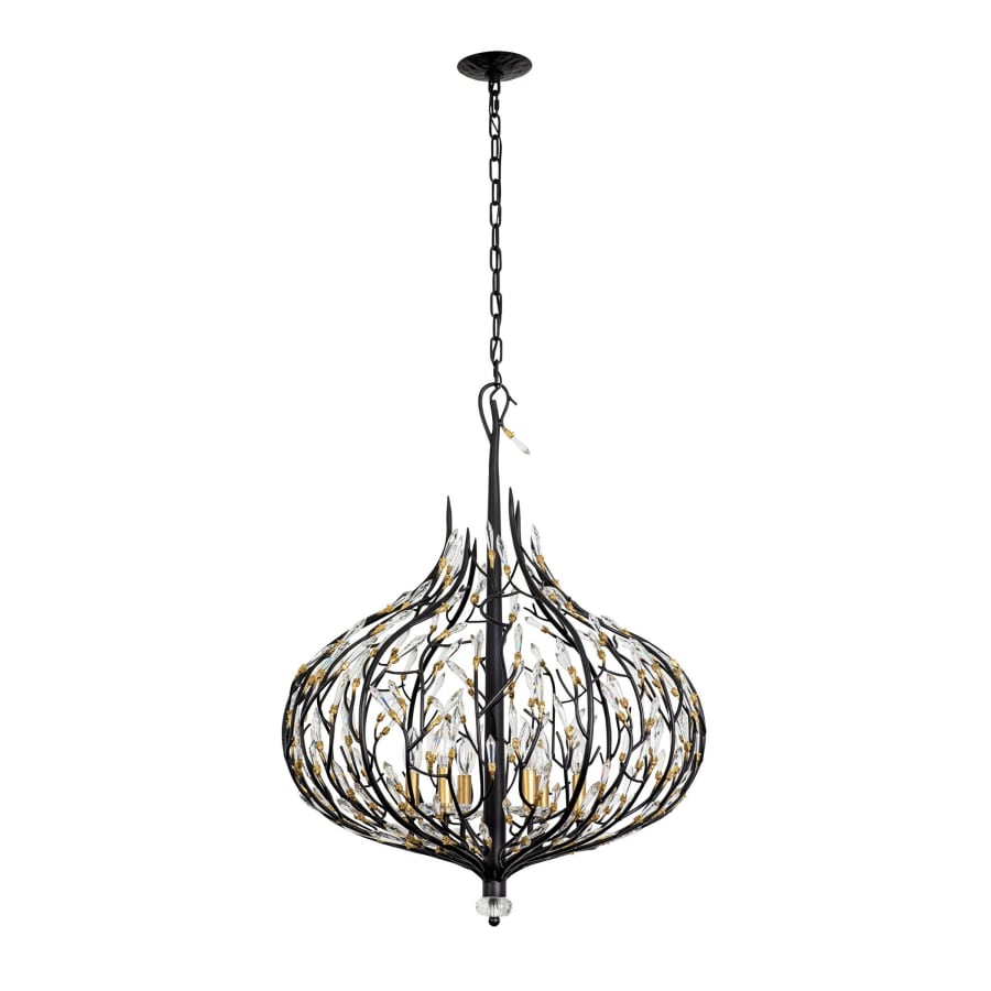 Varaluz Bask 6 Light 27" Wide Crystal Abstract Chandelier