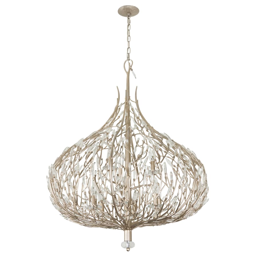Varaluz Bask 9 Light 32" Wide Crystal Abstract Chandelier