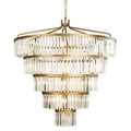 Varaluz Social Club 25 Light 44" Wide Crystal Waterfall Chandelier