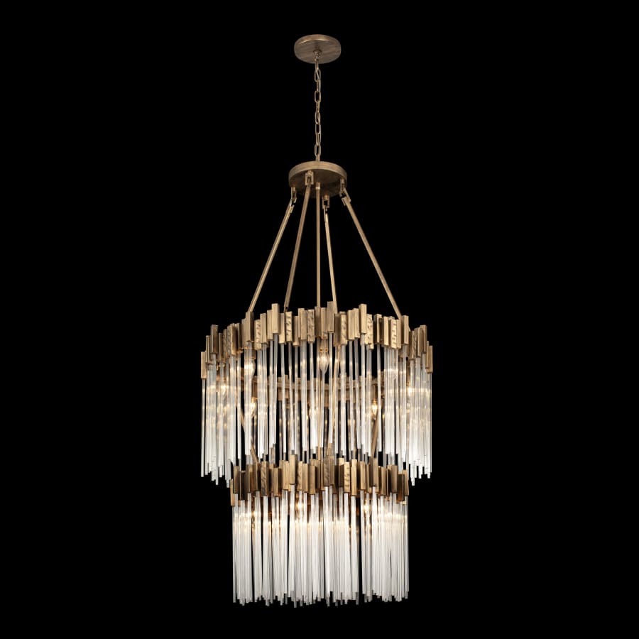 Varaluz Matrix 14 Light 30" Wide Waterfall Chandelier