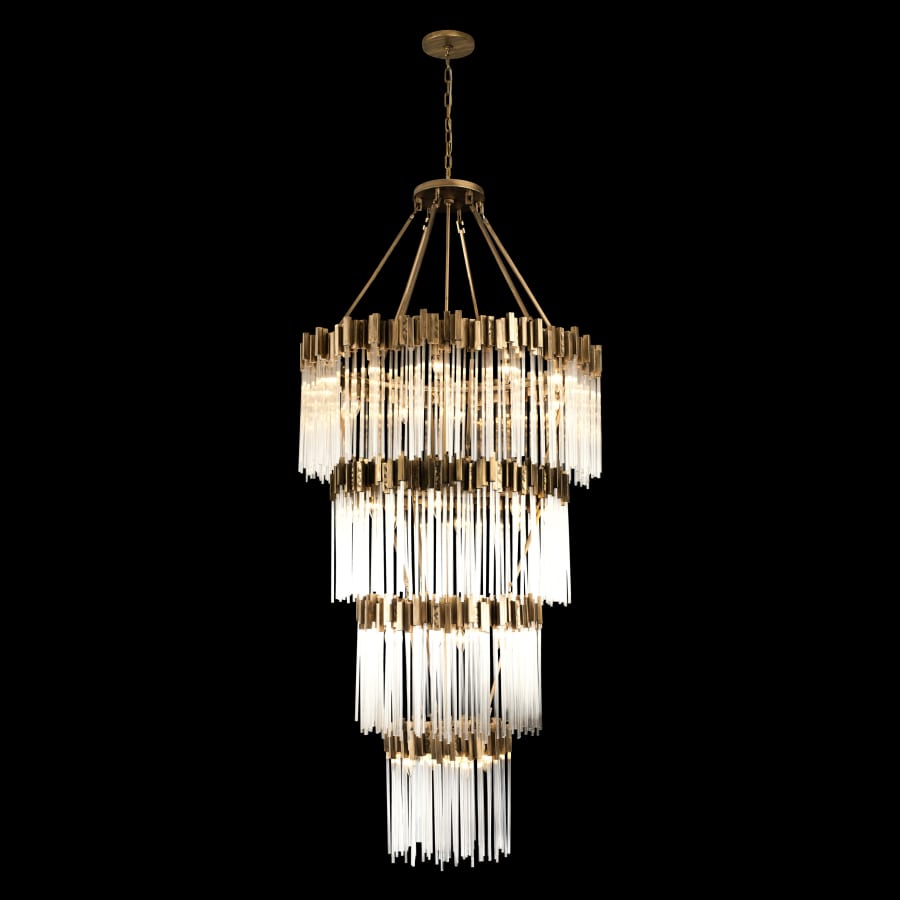 Varaluz Matrix 30 Light 40" Wide Waterfall Chandelier