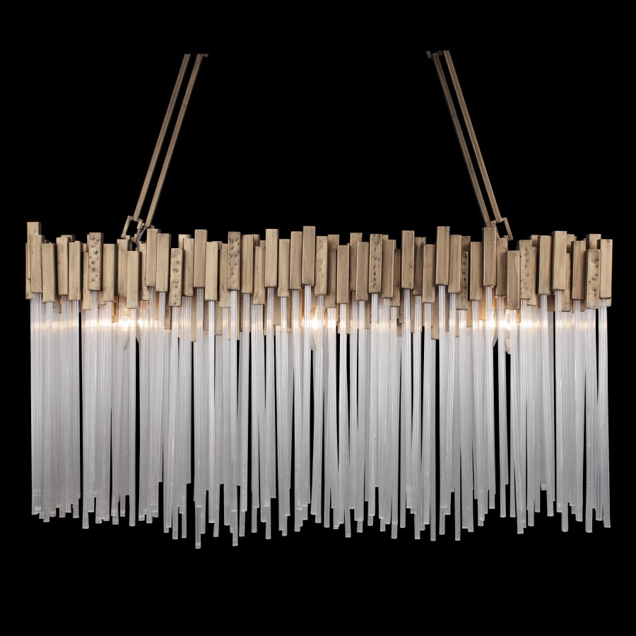 Varaluz Matrix 6 Light 37" Wide Linear Chandelier