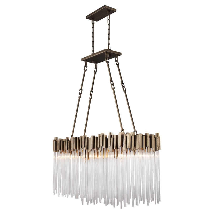 Varaluz Matrix 6 Light 37" Wide Linear Chandelier