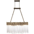 Varaluz Matrix 6 Light 37" Wide Linear Chandelier