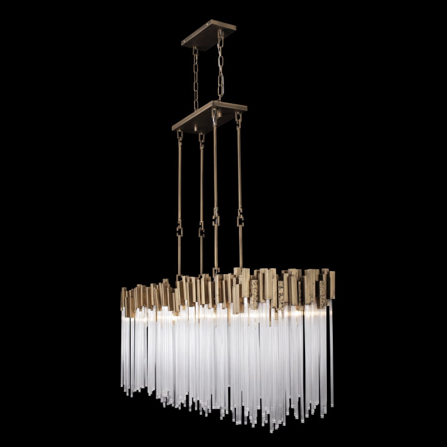 Varaluz Matrix 8 Light 49" Wide Linear Chandelier