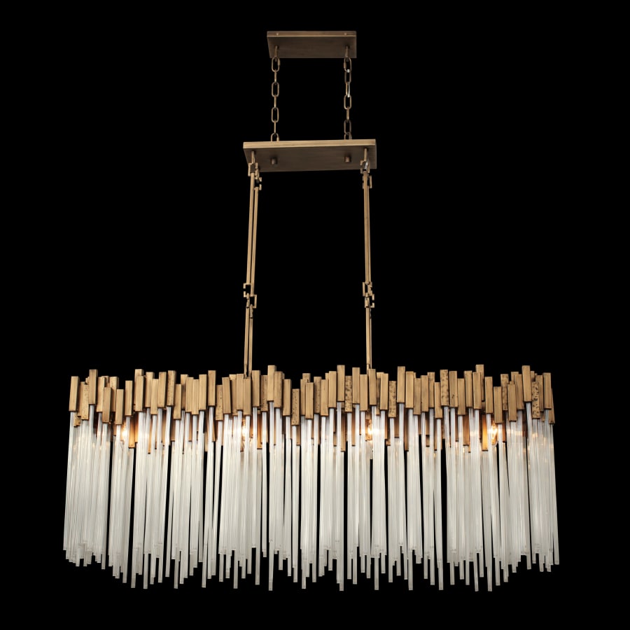Varaluz Matrix 8 Light 49" Wide Linear Chandelier