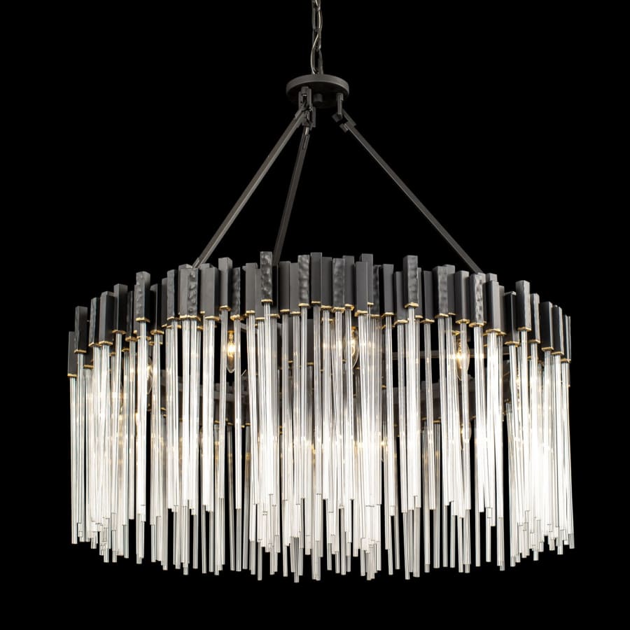 Varaluz Matrix 12 Light 40" Wide Ring Chandelier